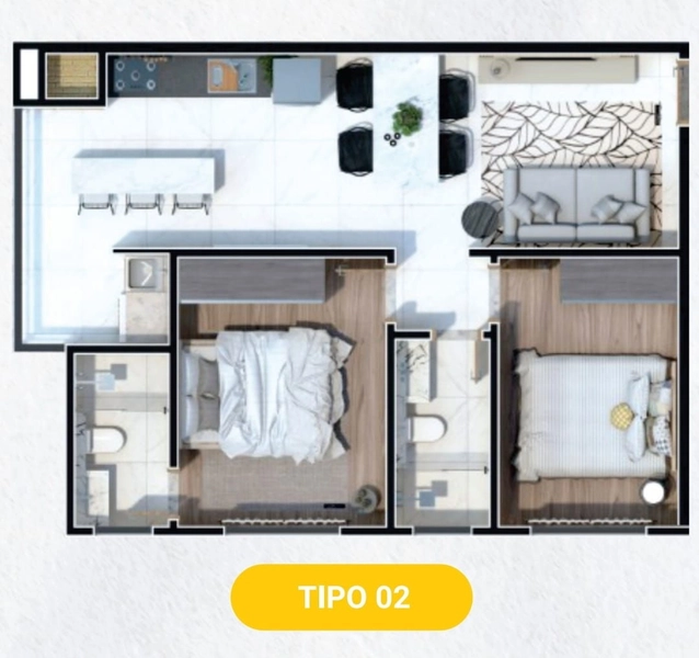 APARTAMENTO 604 RESIDENCIAL JARDINS: 32ª foto da galeria de imagens do imóvel