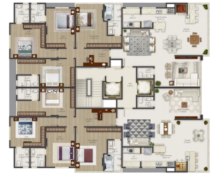APARTAMENTO EM MEIA PRAIA: 46ª foto da galeria de imagens do imóvel
