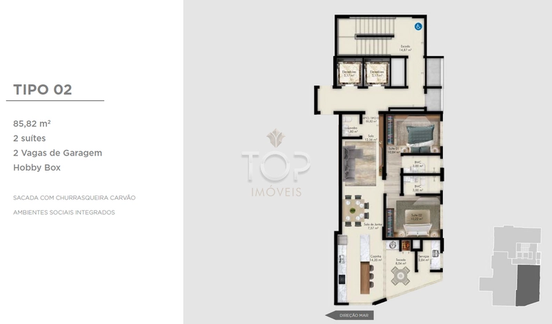 SOFISTICAÇAO E QUALIDADE DE VIDA EM  PORTO BELO: 3ª foto da galeria de imagens do imóvel