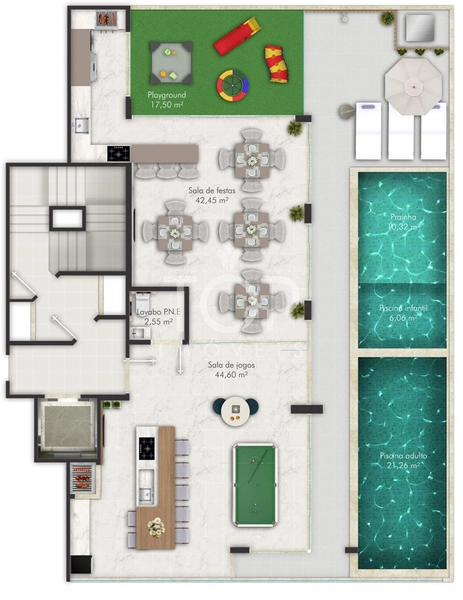 APARTAMENTO COM 4 SUÍTES NA QUADRA DO MAR: 9ª foto da galeria de imagens do imóvel