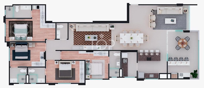 APARTAMENTO FRENTE MAR DIFERENCIADO LUXO: 14ª foto da galeria de imagens do imóvel