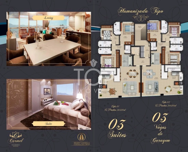 APARTAMENTO PRONTO QUADRA MAR 3 SUITES E 3 VAGAS: 4ª foto da galeria de imagens do imóvel