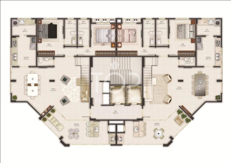 EXCELENTE APARTAMENTO EM MEIA-PRAIA!: 10ª foto da galeria de imagens do imóvel