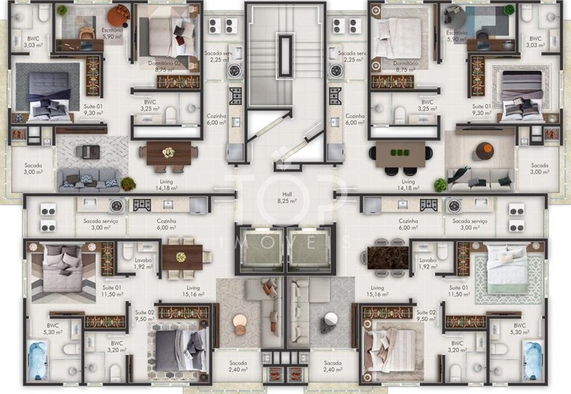 SEU APARTAMENTO EM OBRA EM ITAPEMA - SC : 12ª foto da galeria de imagens do imóvel