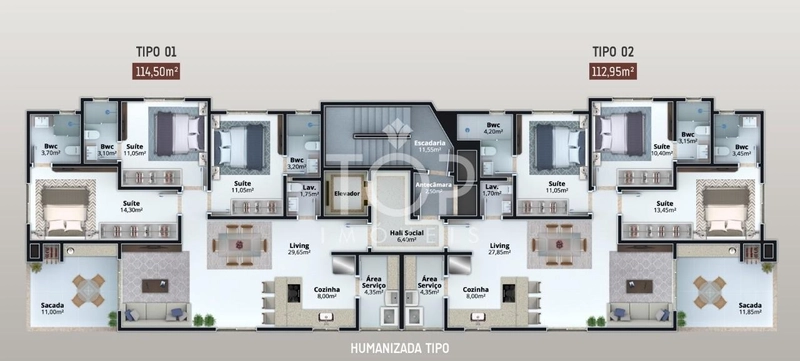 APARTAMENTO DIFERENCIADO FRENTE AVENIDA MEIA PRAIA: 14ª foto da galeria de imagens do imóvel