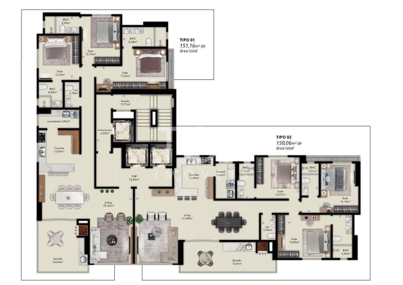 APARTAMENTO 3 SUITES NA MEIA PRAIA: 11ª foto da galeria de imagens do imóvel