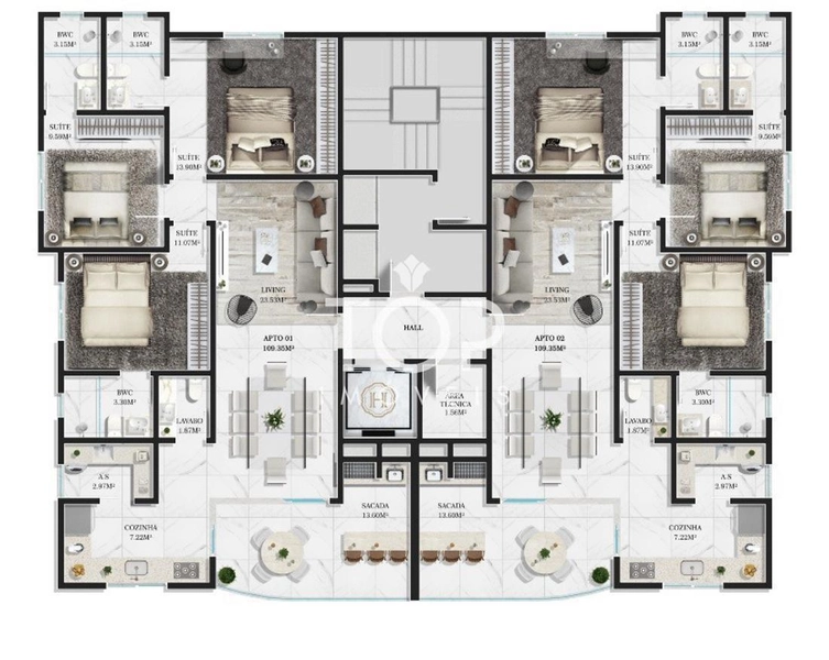 APARTAMENTO PRONTO PARA MORAR COM 3 SUITES : 4ª foto da galeria de imagens do imóvel