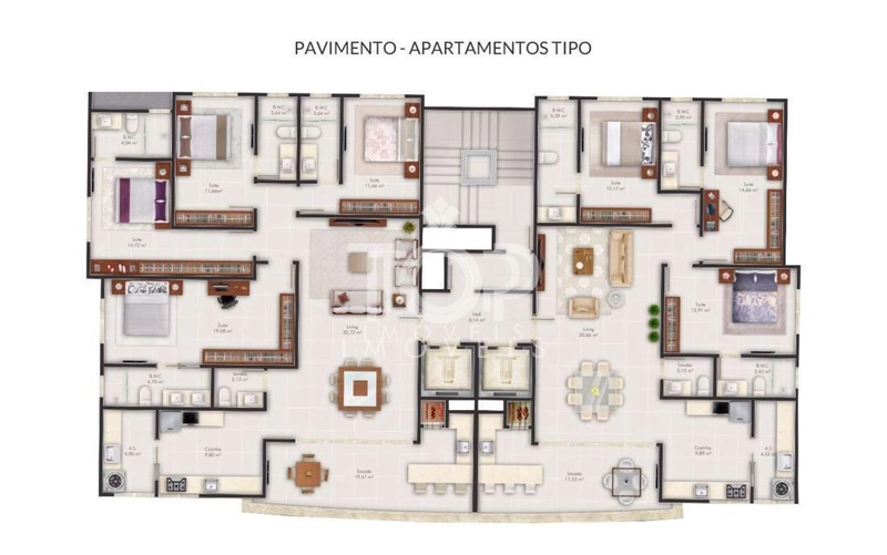 APARTAMENTO 3 SUITES NOVO, LUXO NA MEIA PRAIA : 11ª foto da galeria de imagens do imóvel