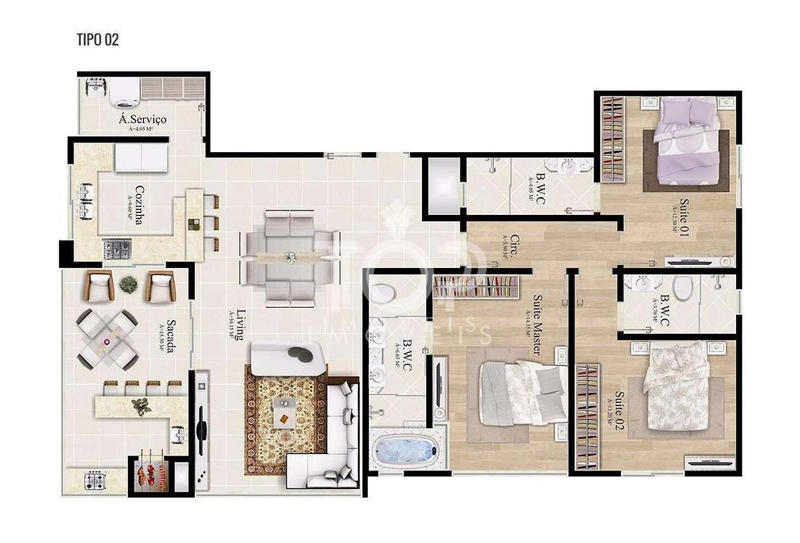 ÓTIMO APARTAMENTO NA QUADRA DO MAR! 3 SUÍTES NOVO: 4ª foto da galeria de imagens do imóvel