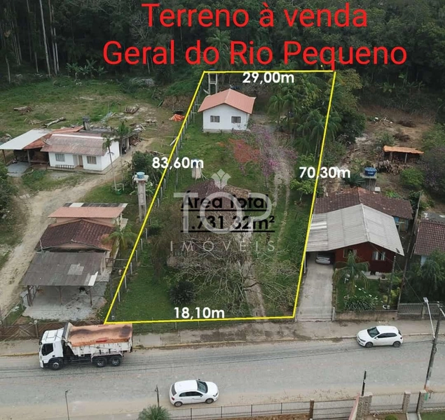 OPORTUNIDADE TERRENO Á VENDA GERAL DO RIO PEQUENO: 1ª foto da galeria de imagens do imóvel