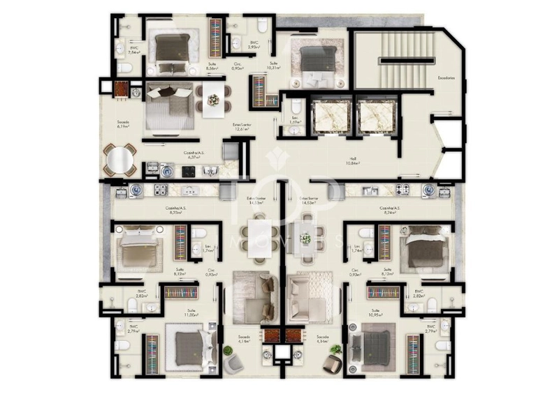 LINDO APARTAMENTO COM 2 SUÍTES EM ITAPEMA: 11ª foto da galeria de imagens do imóvel