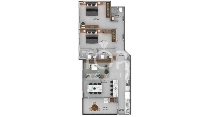 APARTAMENTO ALTO PADRÃO EM ITAPEMA - MEIA PRAIA !!! ENTREGA JUNHO/2025: 11ª foto da galeria de imagens do imóvel