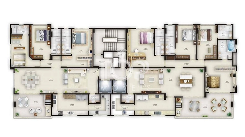 LINDO APARTAMENTO MOBILIA NOVA 3 SUITES MEIA PRAIA: 5ª foto da galeria de imagens do imóvel