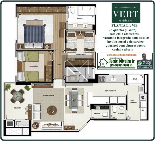 OPORTUNIDADE VERT RESIDENCE - GLEBA PALHANO: 15ª foto da galeria de imagens do imóvel