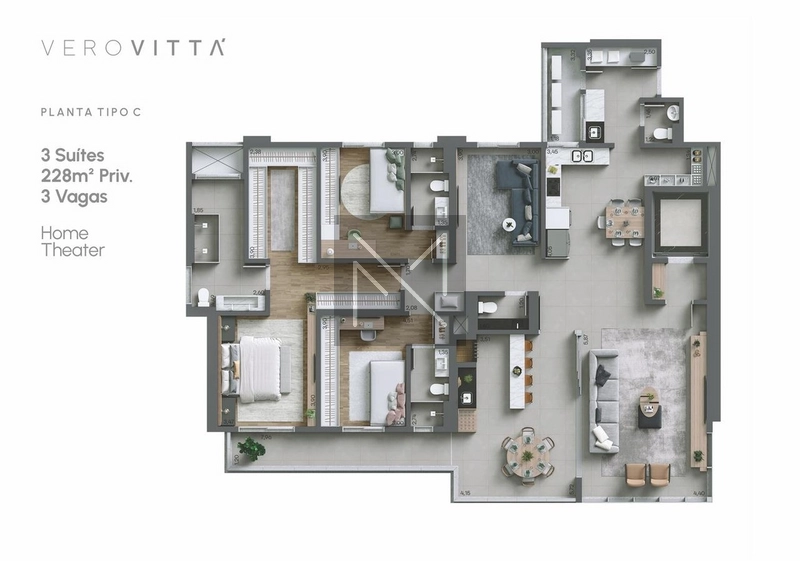 Apartamento NOVO para venda na Gleba Palhano em Londrina - PR: 23ª foto da galeria de imagens do imóvel