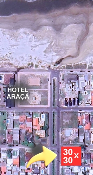 TERRENO 90X90 - 2 QUADRAS DO MAR - PRÓXIMO AO HOTEL ARAÇÁ