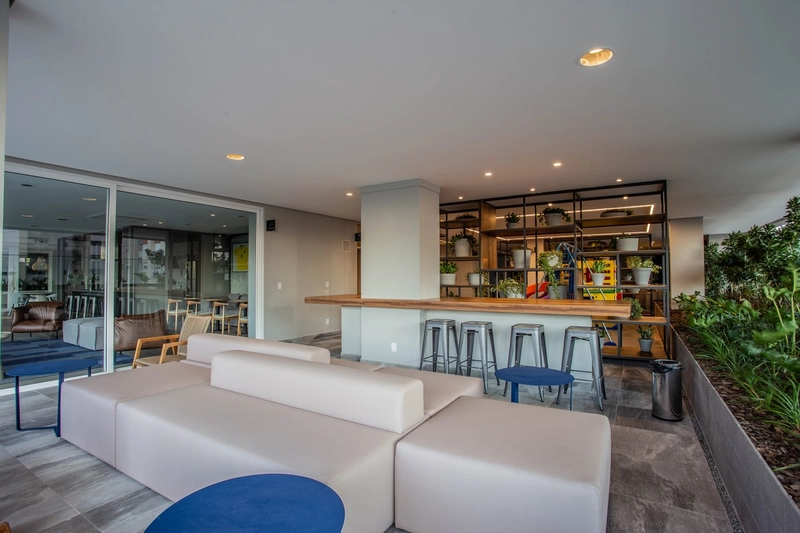 Apartamento em condomínio clube com 1 dormitório e 1 vaga, 46m² priv: 53ª foto da galeria de imagens do imóvel