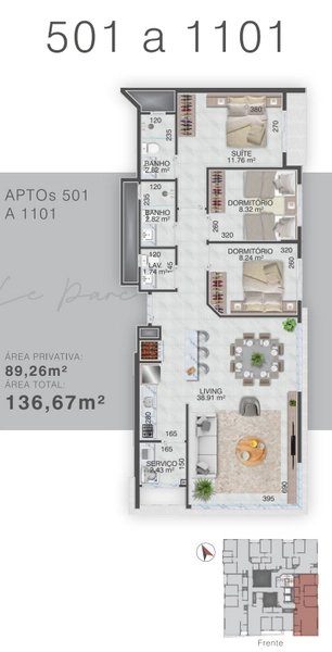 Residencial Lê Parc: 11ª foto da galeria de imagens do imóvel