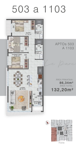 Residencial Lê Parc: 13ª foto da galeria de imagens do imóvel