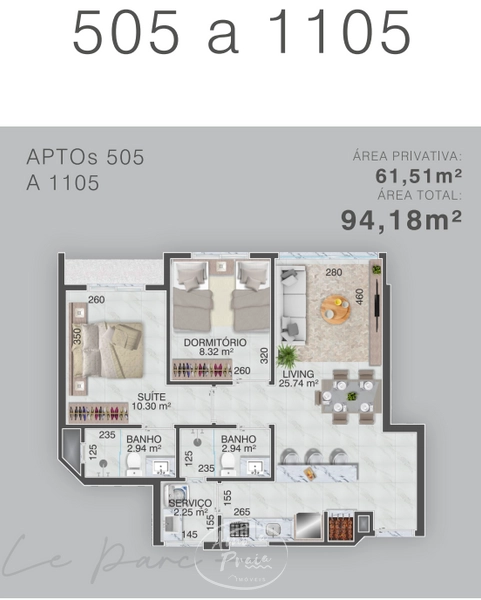 Residencial Lê Parc: 15ª foto da galeria de imagens do imóvel