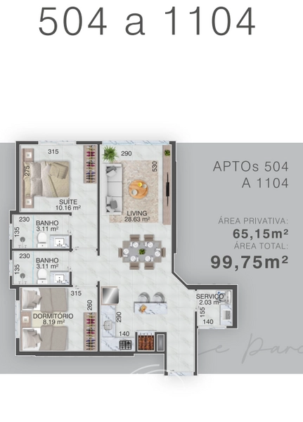 Residencial Lê Parc: 14ª foto da galeria de imagens do imóvel