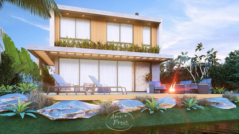Casa beira-lago com 4 suítes no Condomínio Wave: 3ª foto da galeria de imagens do imóvel