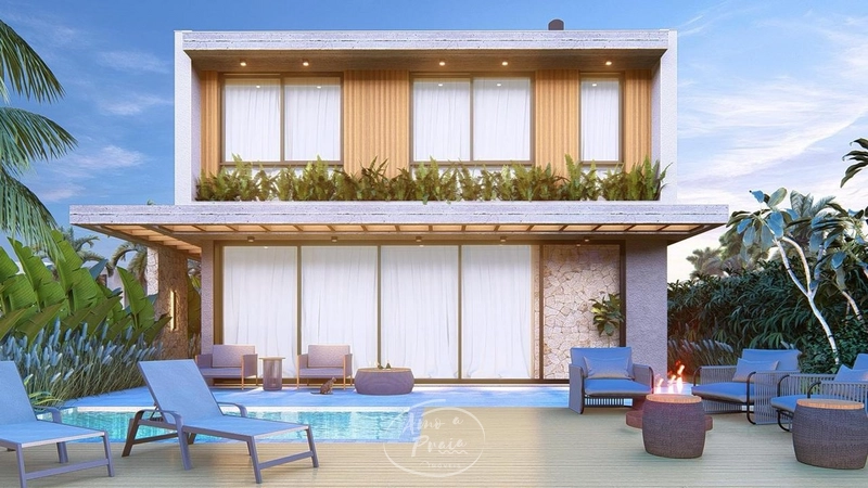Casa beira-lago com 4 suítes no Condomínio Wave: 2ª foto da galeria de imagens do imóvel