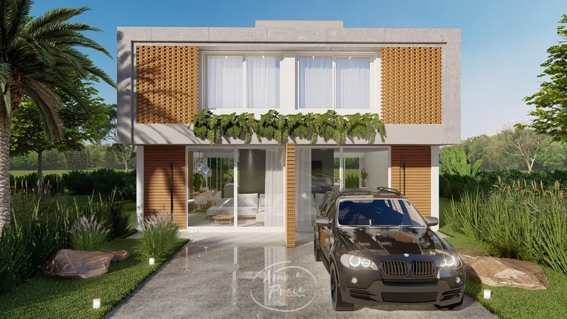 Casas Geminadas no Condomínio Santorini com 3 Dormitórios e 1 Suíte: 1ª foto da galeria de imagens do imóvel