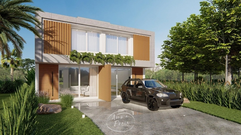 Casas Geminadas no Condomínio Santorini com 3 Dormitórios e 1 Suíte: 3ª foto da galeria de imagens do imóvel