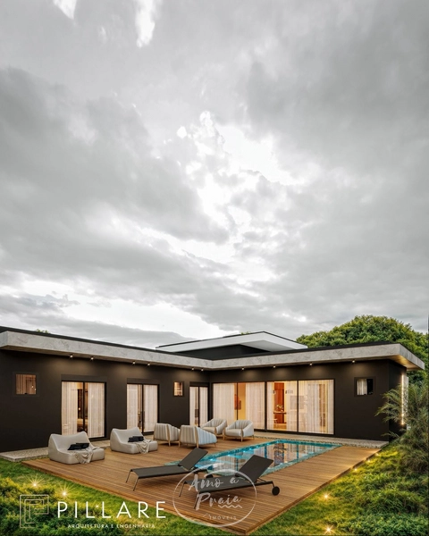 Casa contemporânea com 3 suítes e amplo terreno: 4ª foto da galeria de imagens do imóvel