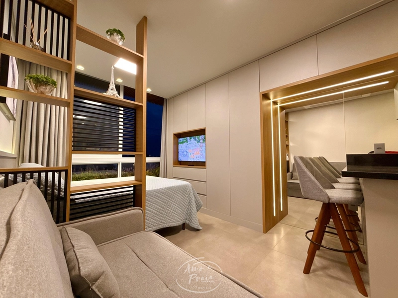 Loft mobiliado no Livin Resort com piscina: 4ª foto da galeria de imagens do imóvel