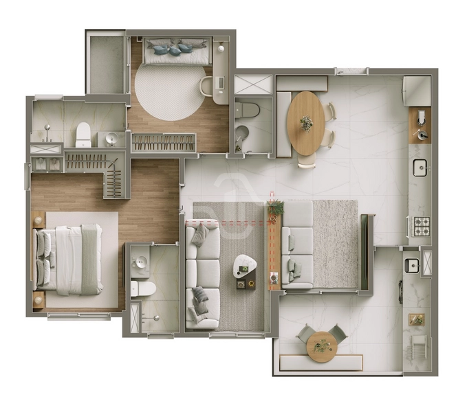 Apartamento com 3 suítes no Alpha Park View: 4ª foto da galeria de imagens do imóvel