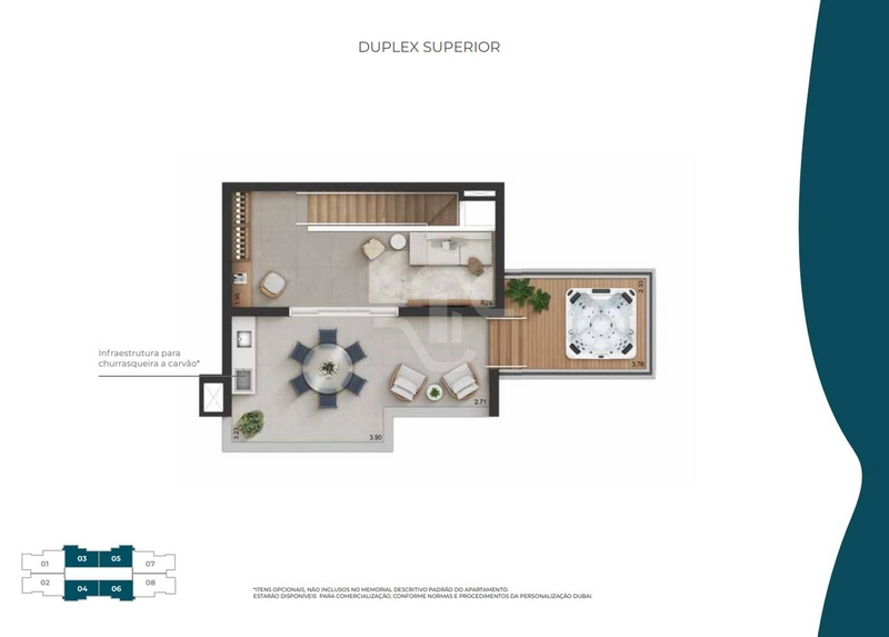 Duplex de 116 m² no Condomínio Joy Barueri: 3ª foto da galeria de imagens do imóvel
