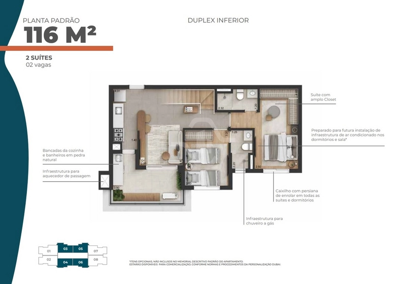 Duplex de 116 m² no Condomínio Joy Barueri: 2ª foto da galeria de imagens do imóvel
