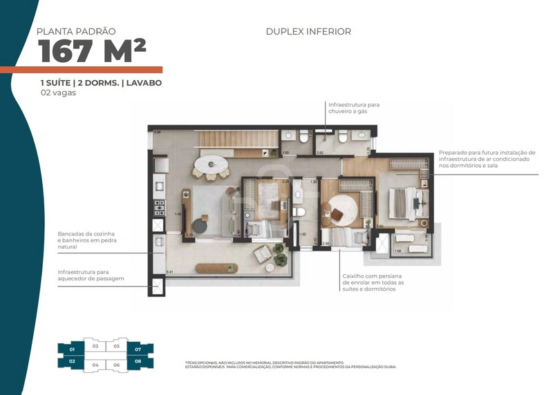 Duplex de 167 m² no condomínio Joy Barueri: 2ª foto da galeria de imagens do imóvel