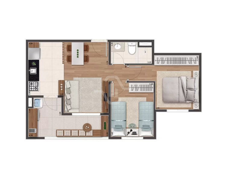 Apartamento com 2 dormitórios na Aldeia de Barueri: 8ª foto da galeria de imagens do imóvel