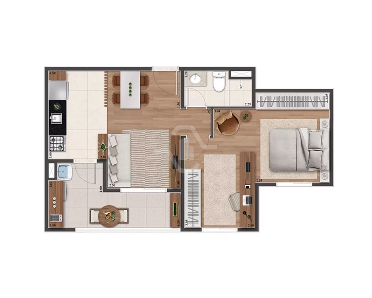 Apartamento com 2 dormitórios na Aldeia de Barueri: 9ª foto da galeria de imagens do imóvel
