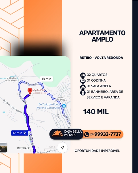 APARTAMENTO AMPLO NO RETIRO ( SEM FINANCIAMENTO): 1ª foto da galeria de imagens do imóvel