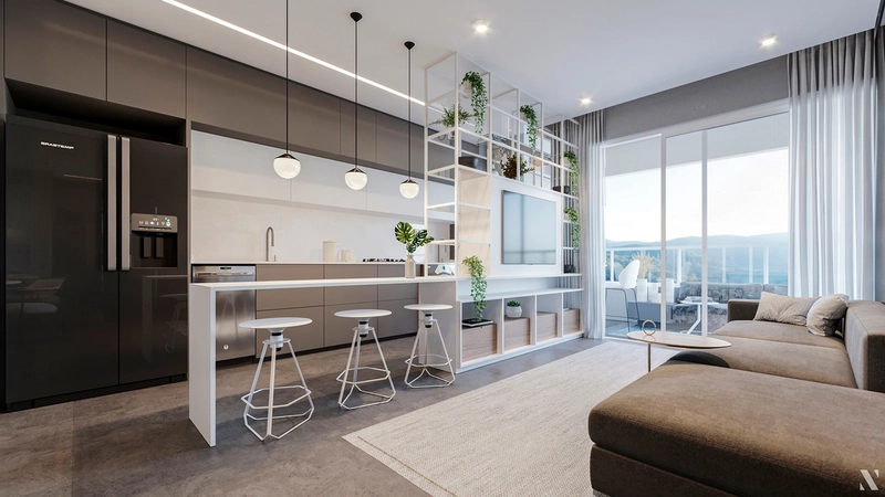 Apartamento no Edifício Duo na Praia Brava: 1ª foto da galeria de imagens do imóvel