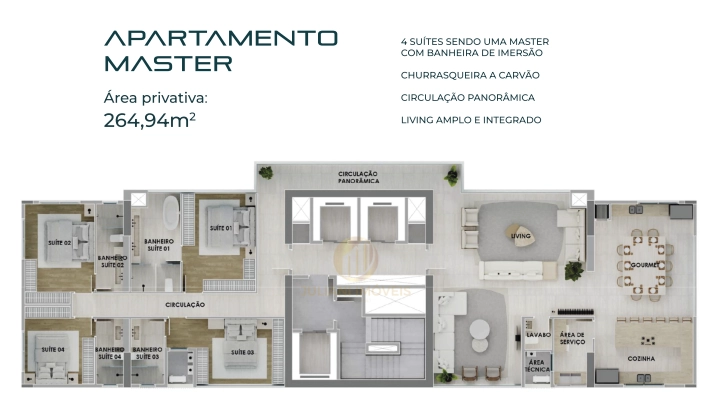 Apartamento no Ed. North Tower da FG em Balneário Camboriú: 1ª foto da galeria de imagens do imóvel