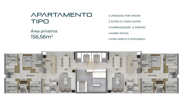 Apartamento no Edifício North Tower em Balneário Camboriú: 1ª foto da galeria de imagens do imóvel