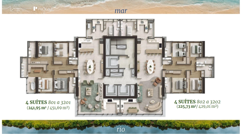 Apartamento no Ed. Viva 360 da Procave: 2ª foto da galeria de imagens do imóvel