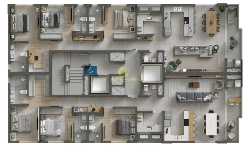 Apartamento no Ed. Marina Bay na Fazenda em Itajaí: 4ª foto da galeria de imagens do imóvel