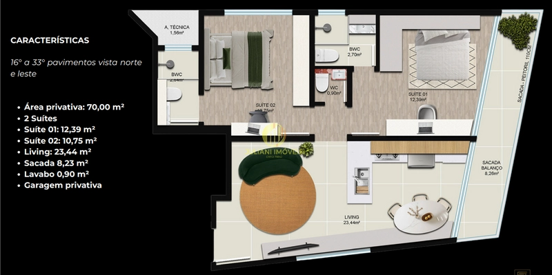 Apartamento à venda no 7th Avenue Residence em Itajaí: 6ª foto da galeria de imagens do imóvel