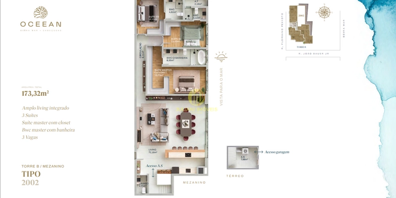 Apartamento no Ed. Oceean na Praia Cabeçudas: 11ª foto da galeria de imagens do imóvel