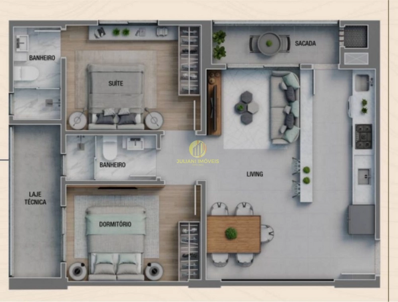 Apartamento no Brava Breeze em Itajaí: 4ª foto da galeria de imagens do imóvel