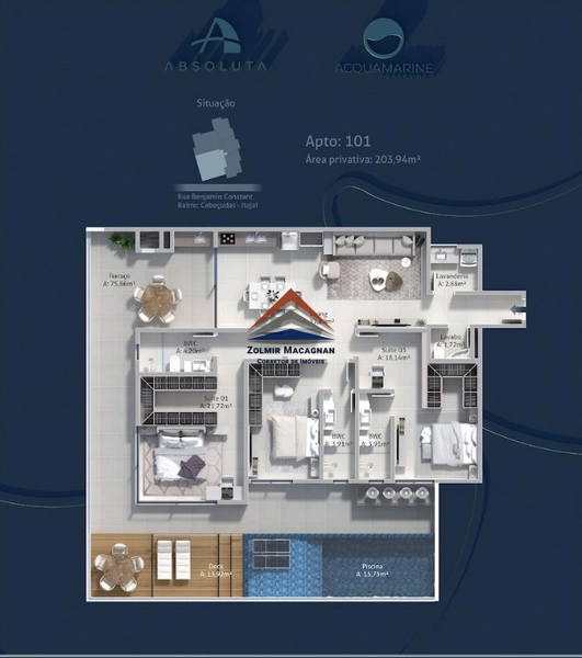 Apartamentos 2 ou 3 suítes e Coberturas com Piscinas privativas: 61ª foto da galeria de imagens do imóvel