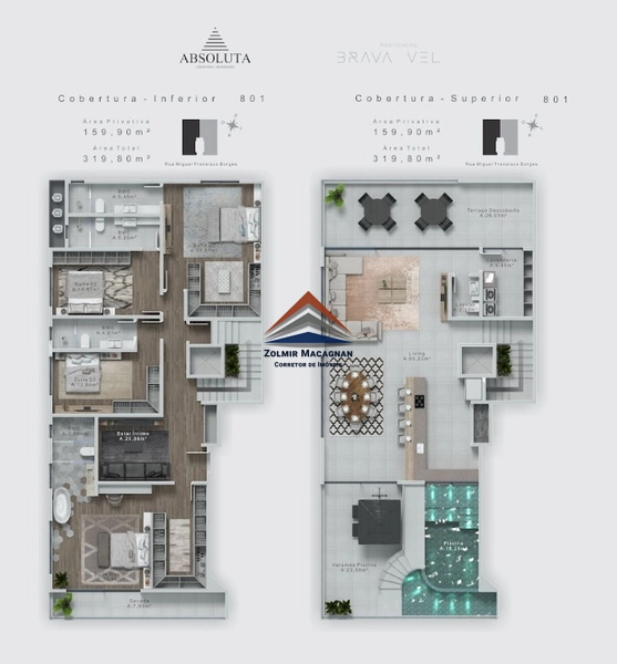 Apartamento 3 dormitórios a 240 metros da Praia Brava - Itajaí SC: 38ª foto da galeria de imagens do imóvel