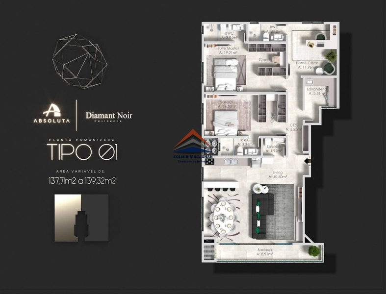 Cobertura Duplex 3 suítes + Home office na Praia em Itajaí SC: 43ª foto da galeria de imagens do imóvel