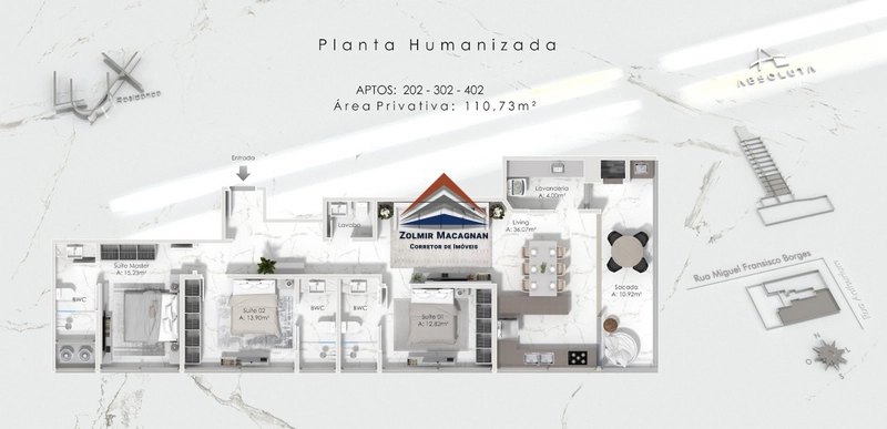 Apartamento 3 suítes, na planta a 180 metros da praia em Itajaí SC: 69ª foto da galeria de imagens do imóvel